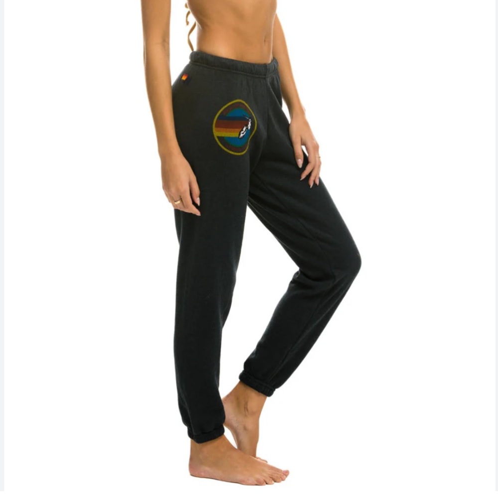 Dark grey aviator nation sweatpants